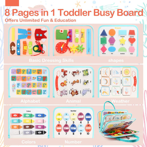 Montessori Busy Board for Toddlers 🧠🎨